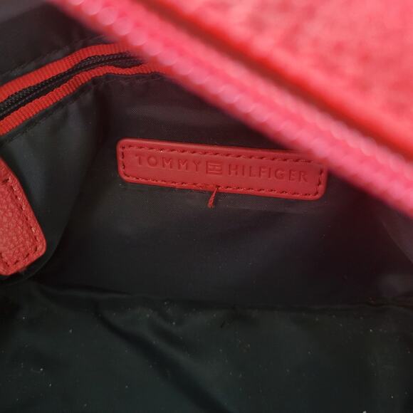 Tommy Hilfiger red leather purse Bag Crossbody - Picture 10 of 14